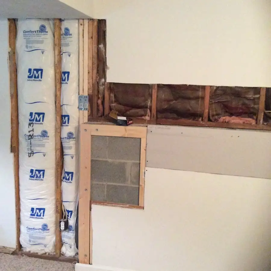Wall insulation replacement during Contents Cleaning & Restoration in Ozark